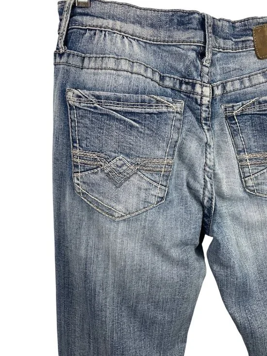 BKE Jake Straight Leg Medium Wash Denim Jeans Mens Size 33XL 33x36 - Picture 4 of 9